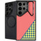 Coral Diagonal Split Galaxy S25 Ultra Kickstand Case